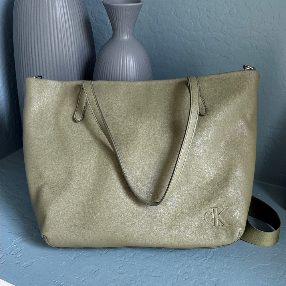 Calvin Klein Sage Green Tote